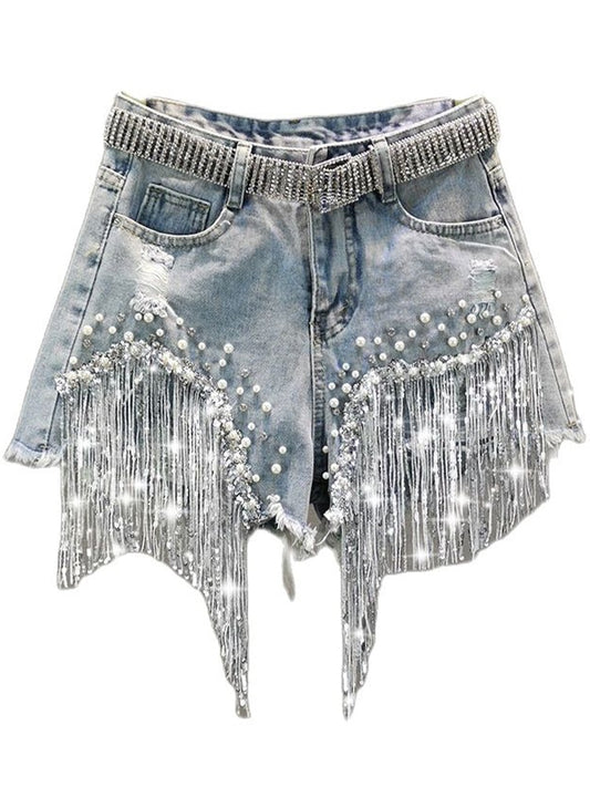 Women Elegant  Shorts Denim Shorts