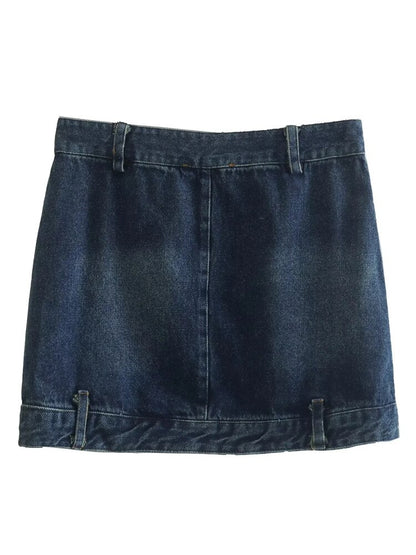 Denim Mini Skirt Women EMJP TRENDS