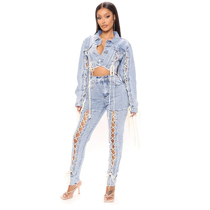 Women's Jeans Coat New Loose Skinny Jeans Jacket
