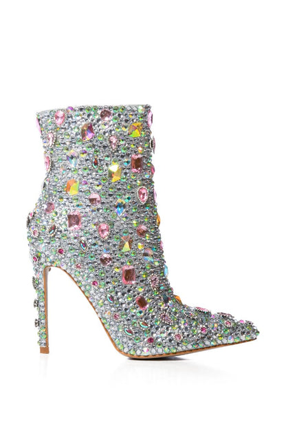 Calf Boots Pointed Toe Thin High Heel Boots