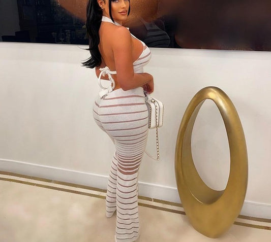 Set Backless Tank Tops and Pants Sets Outfits