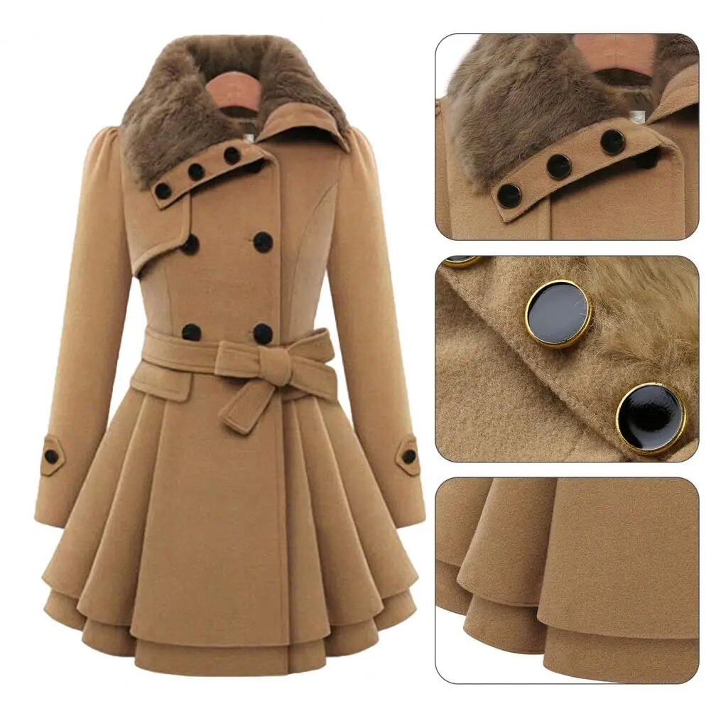 Coat Oversize Turndown Overcoat Jackets
