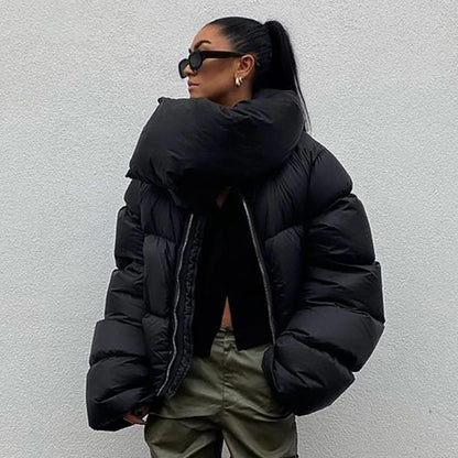 Quilted Jackets Wrap Collar Jackets Coat
