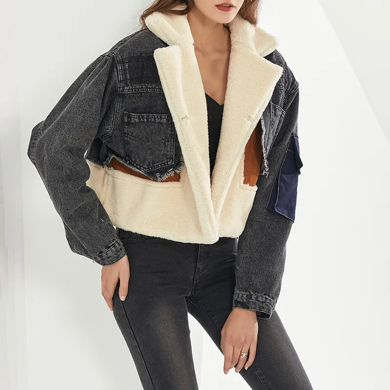 Winter Open Stitch Hoodies Jackets
