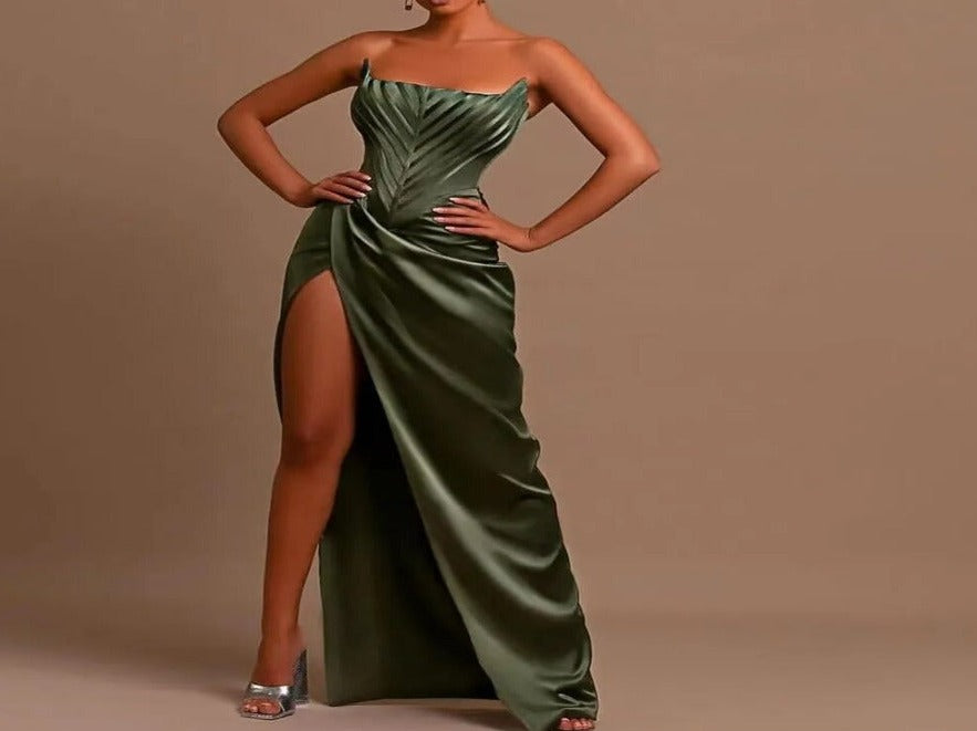 Strapless long dress