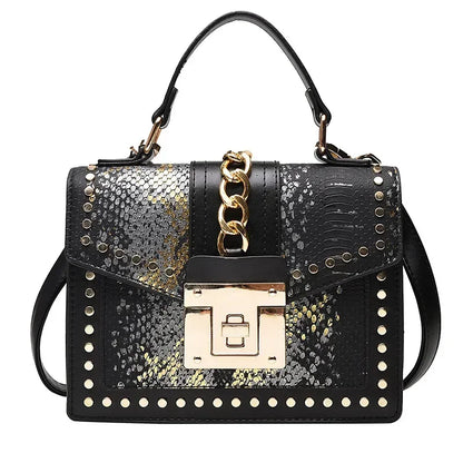 Rivet Snake Handbags