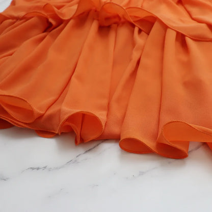 Ruffles Spaghetti Strap  Maxi Dress