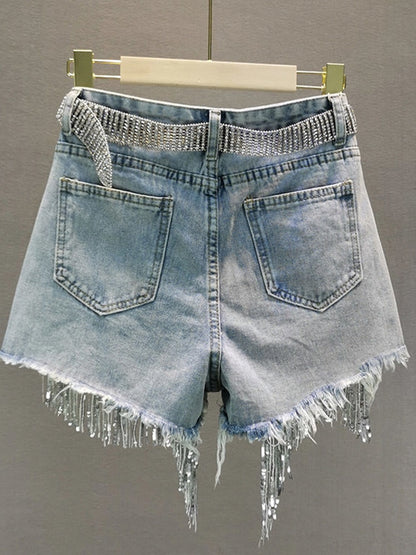 Women Elegant  Shorts Denim Shorts