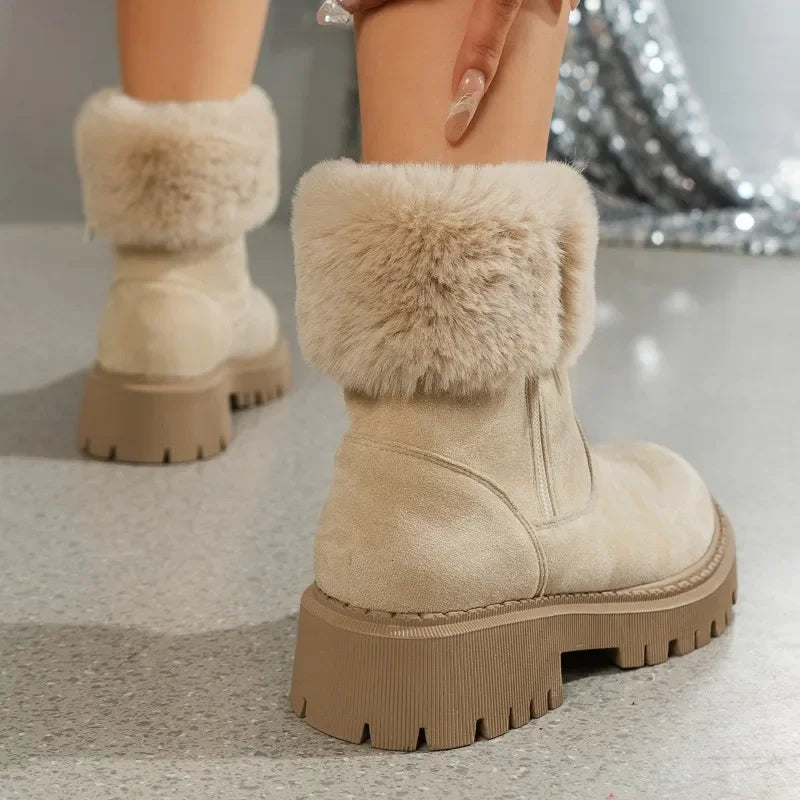 Women's Non Slip Thick Plush Snow Boots