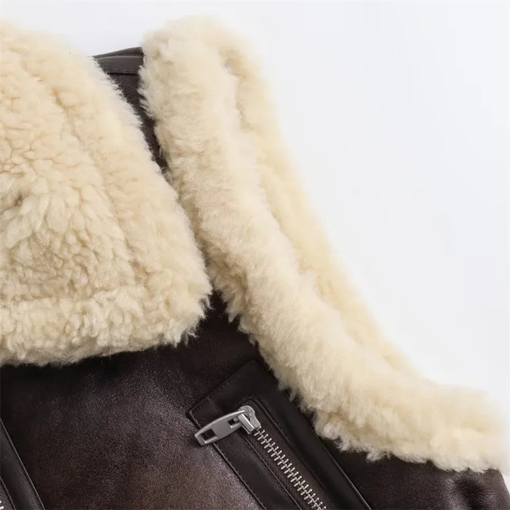 Women Loose Versatile Zippered Vest Coat