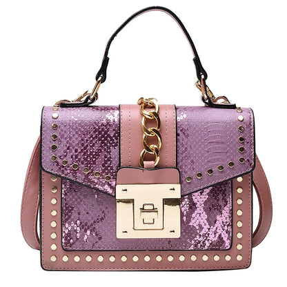 Rivet Snake Handbags