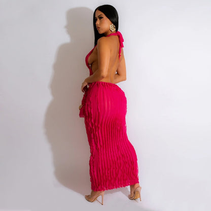 Backless Maxi Dress Women
