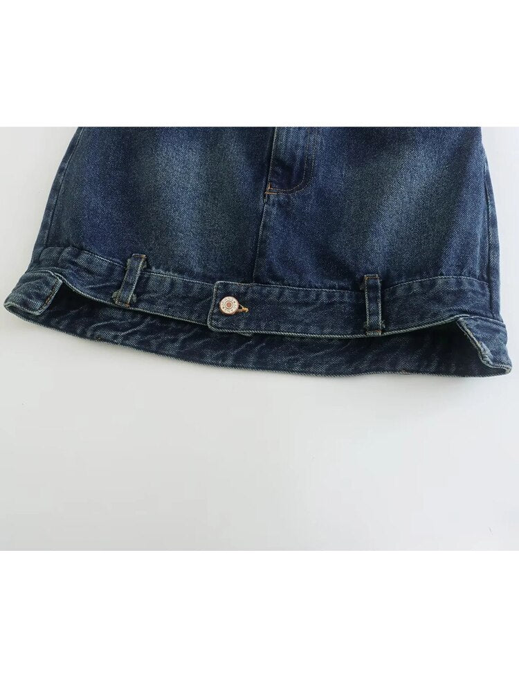 Denim Mini Skirt Women EMJP TRENDS