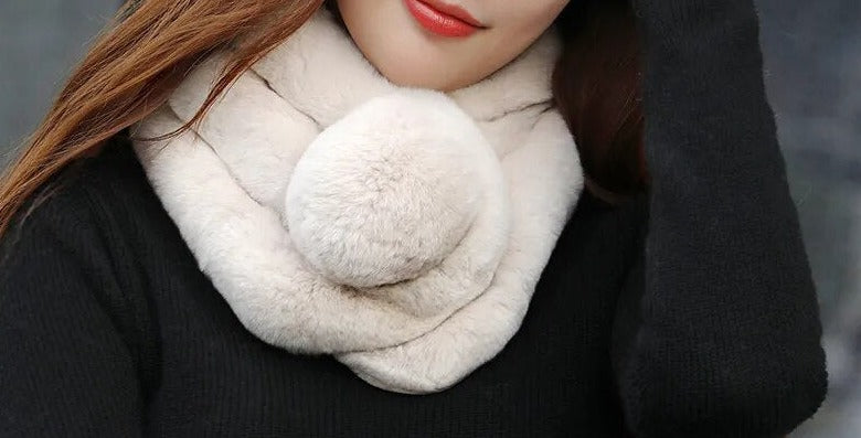 Winter Warmer Soft Fur Scarf Women