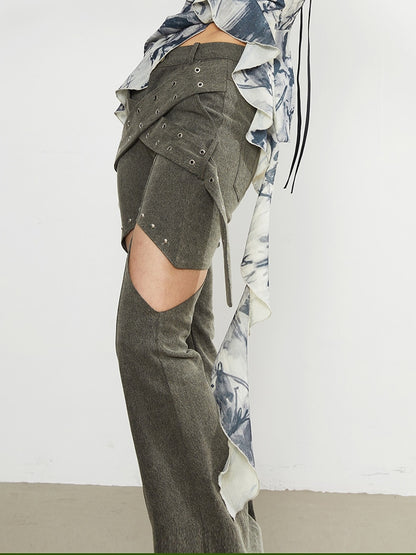 Denim Flare Pants EMJP TRENDS