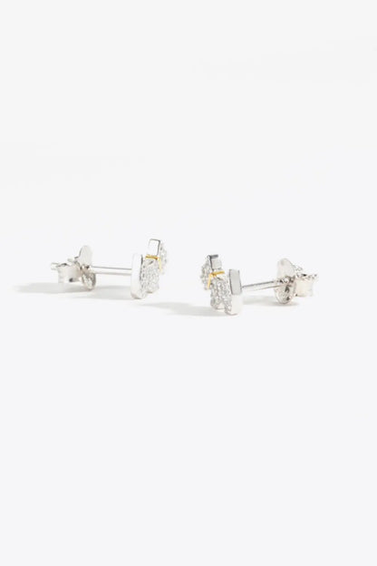 Puppy Zircon 925 Sterling Silver Stud Earrings Trendsi