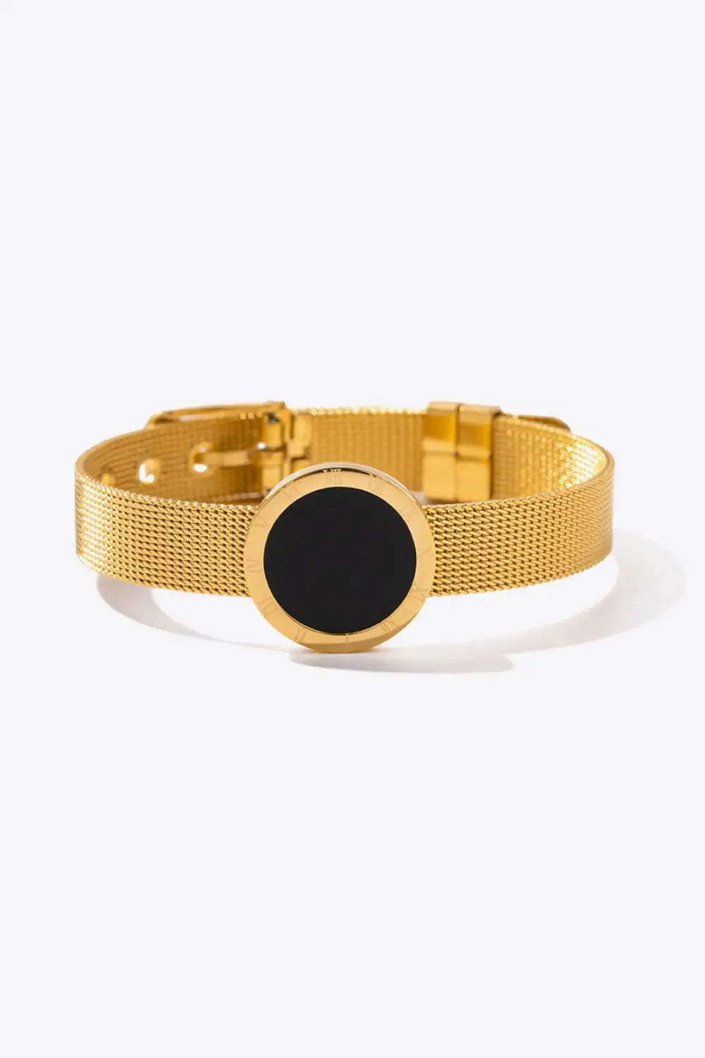 18K Gold-Plated Copper Wide Bracelet Trendsi