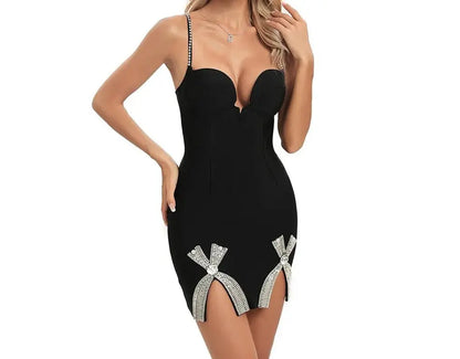 Bandage Mini Strap Dress - Image #8