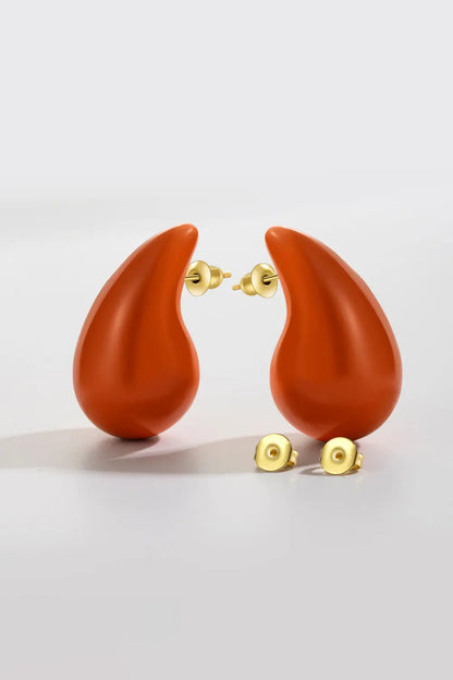 Big Size Water Drop Brass Earrings Trendsi