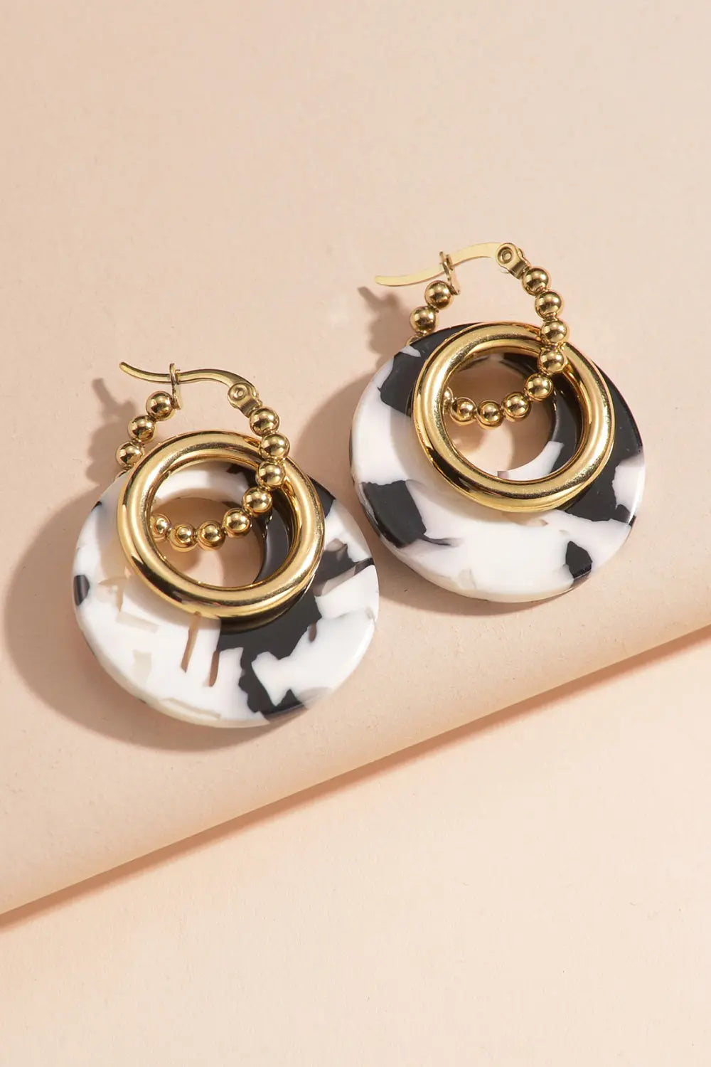 Geometric Stainless Steel Earrings Trendsi