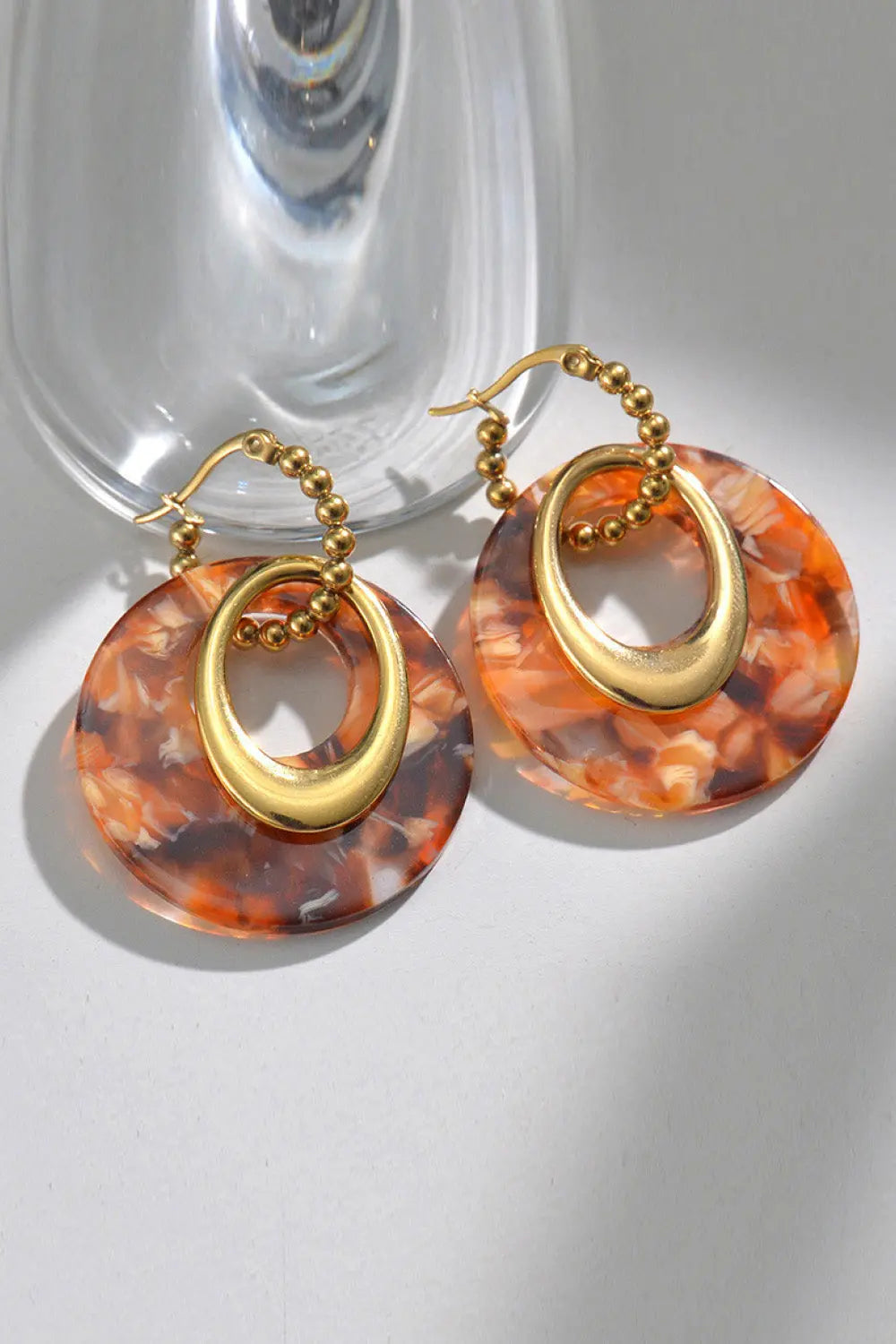 Geometric Stainless Steel Earrings Trendsi