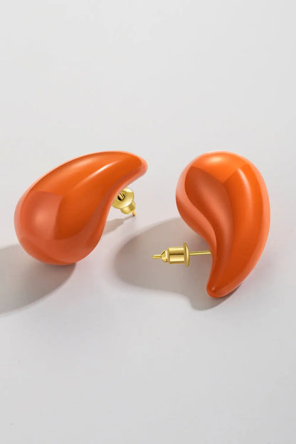 Big Size Water Drop Brass Earrings Trendsi