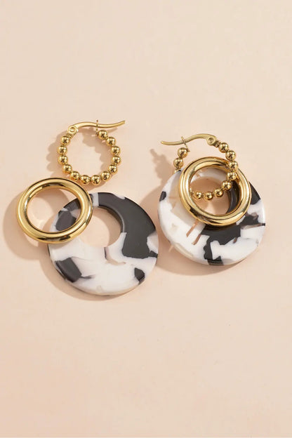 Geometric Stainless Steel Earrings Trendsi