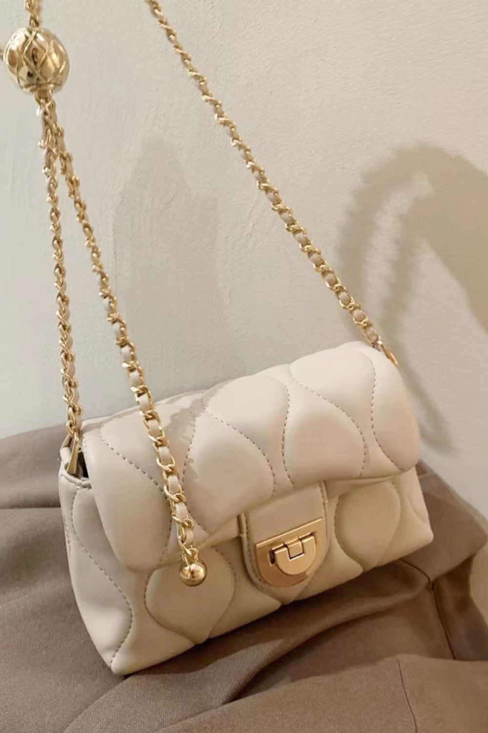 PU Leather Adjustable Chain Crossbody Bag Trendsi