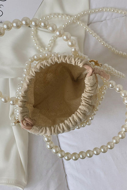 Pearl Polyester Crossbody Bag Trendsi