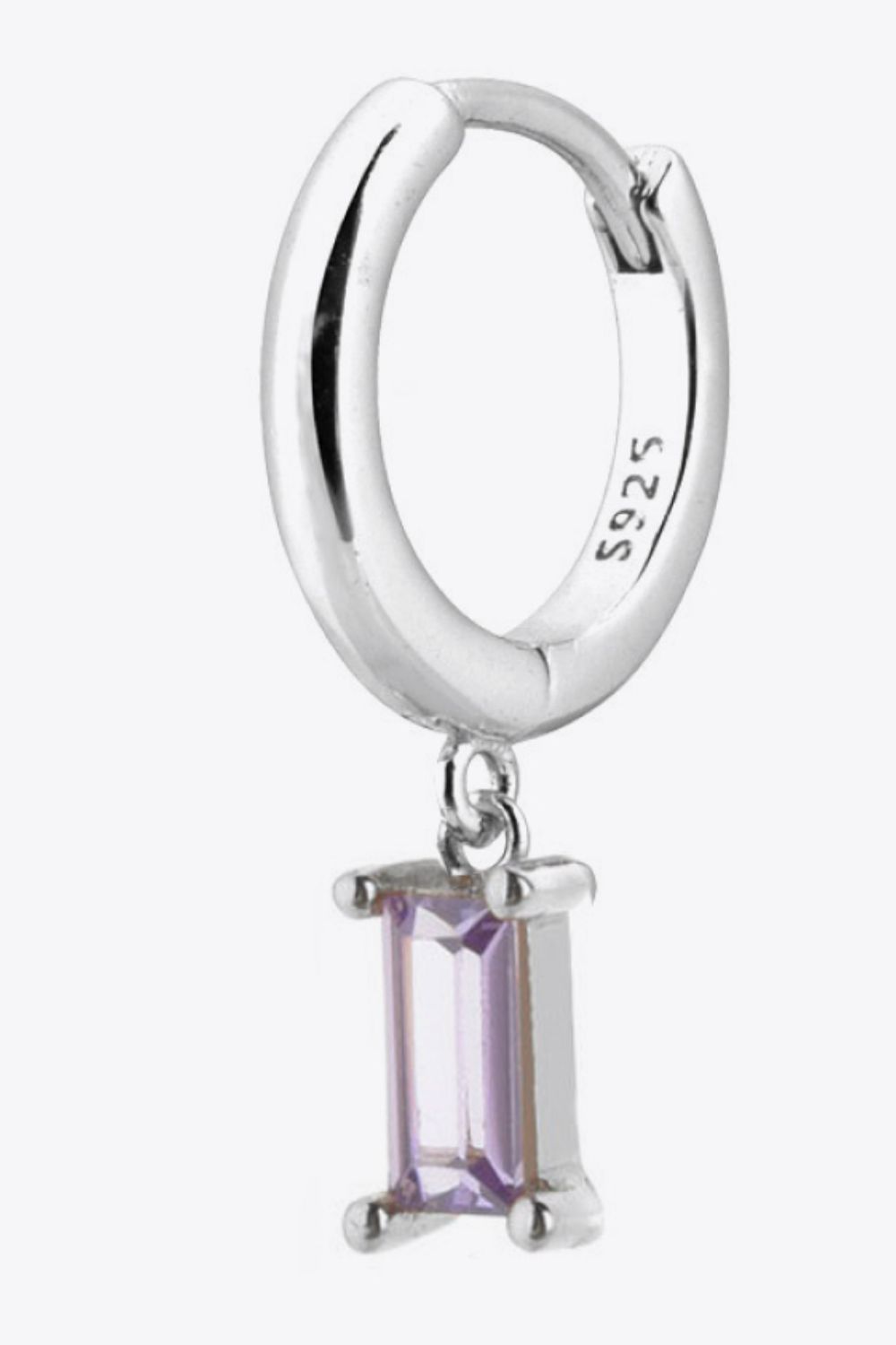 Zircon Huggie Drop Earrings Trendsi