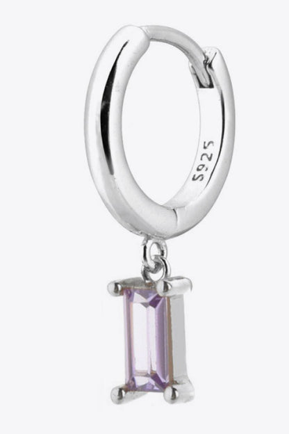 Zircon Huggie Drop Earrings Trendsi