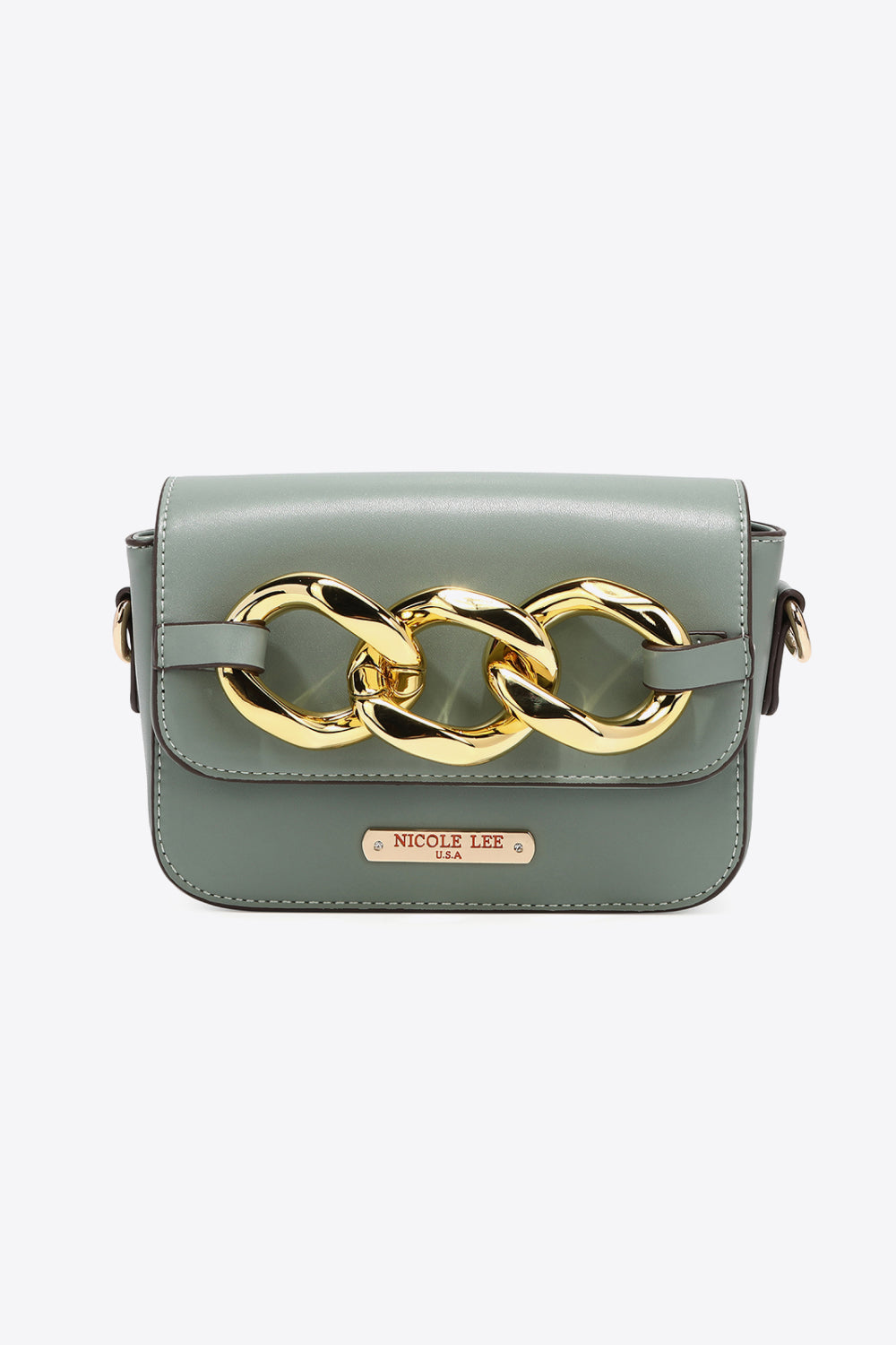 Nicole Lee USA Lexi Chain Detail Crossbody Bag Trendsi