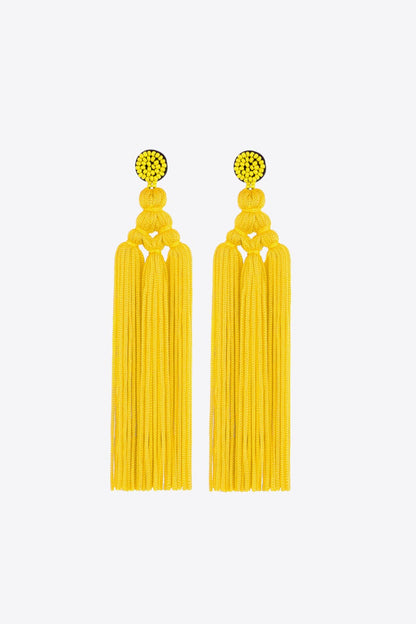 Beaded Tassel Earrings Trendsi