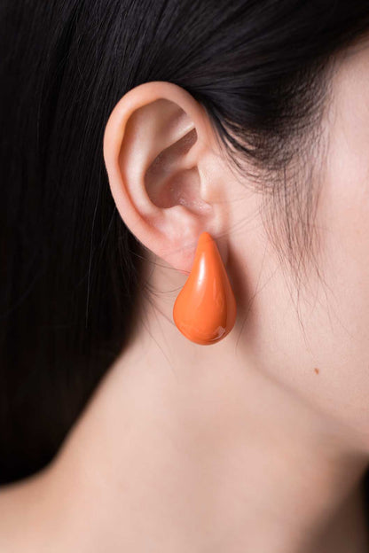 Big Size Water Drop Brass Earrings Trendsi