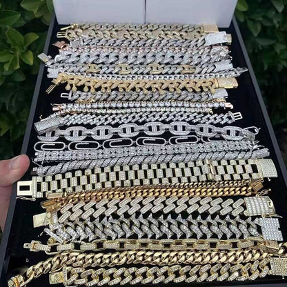 Sterling Silver D Color Moissanite Rhombic Chain Neckalce