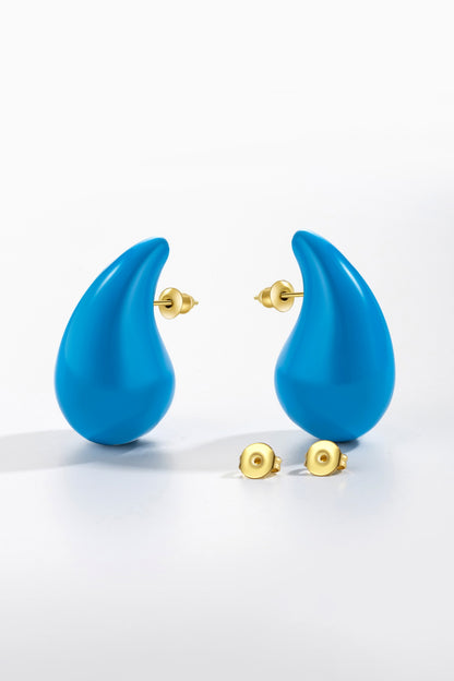 Big Size Water Drop Brass Earrings Trendsi