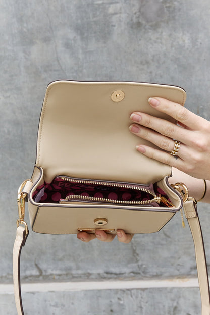 Nicole Lee USA Lexi Chain Detail Crossbody Bag Trendsi