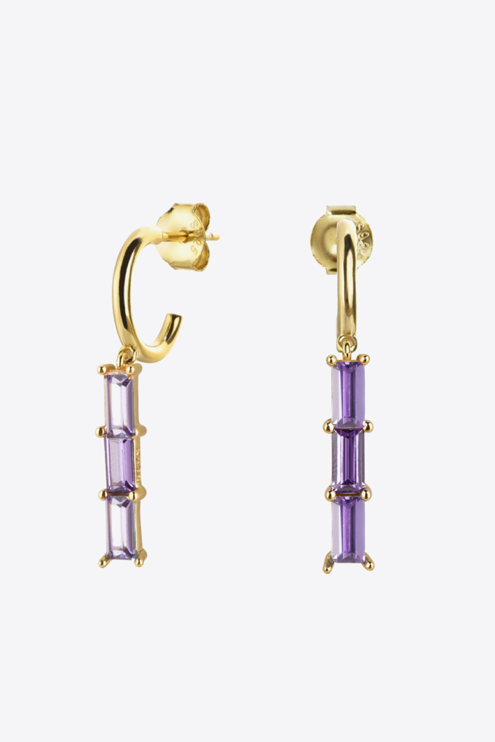 Inlaid Zircon 925 Sterling Silver Earrings Trendsi