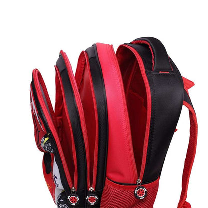 Car children schoolbag racing Three dimensional waterproof schoolbag Boys