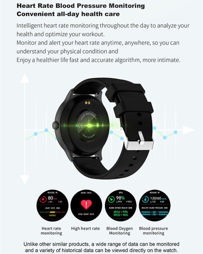 Bluetooth Call Women Smart Watch Men Full Touch Fitness
