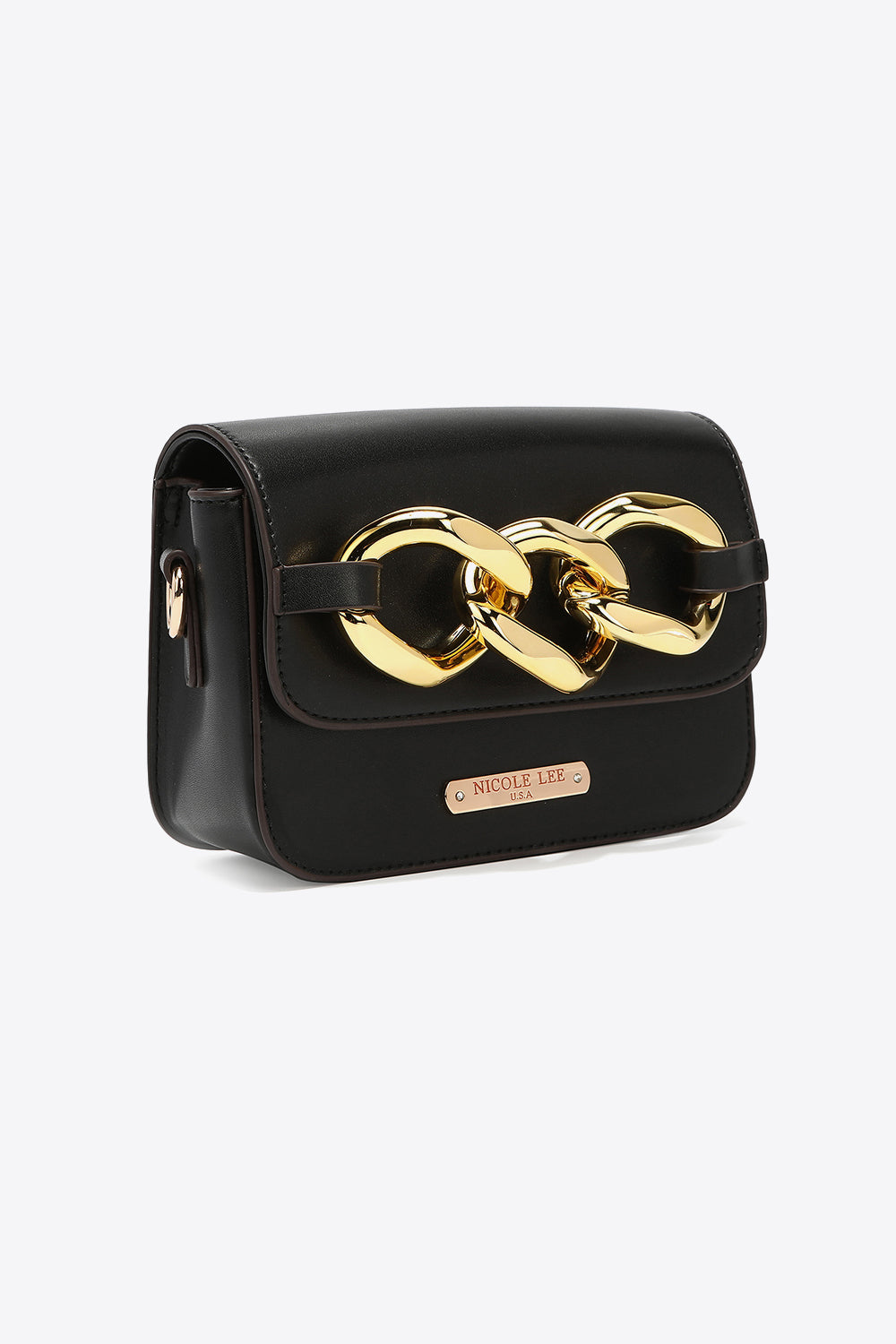 Nicole Lee USA Lexi Chain Detail Crossbody Bag Trendsi