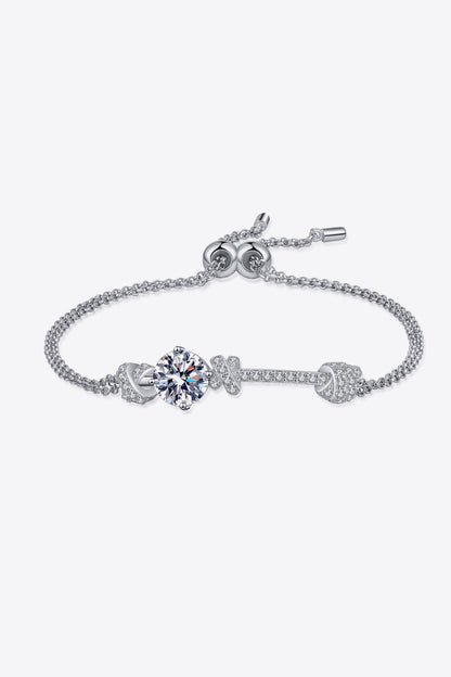 2 Carat Moissanite 925 Sterling Silver Bracelet Trendsi