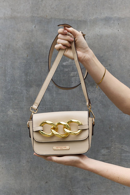 Nicole Lee USA Lexi Chain Detail Crossbody Bag Trendsi