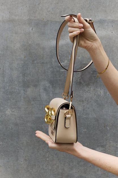 Nicole Lee USA Lexi Chain Detail Crossbody Bag Trendsi