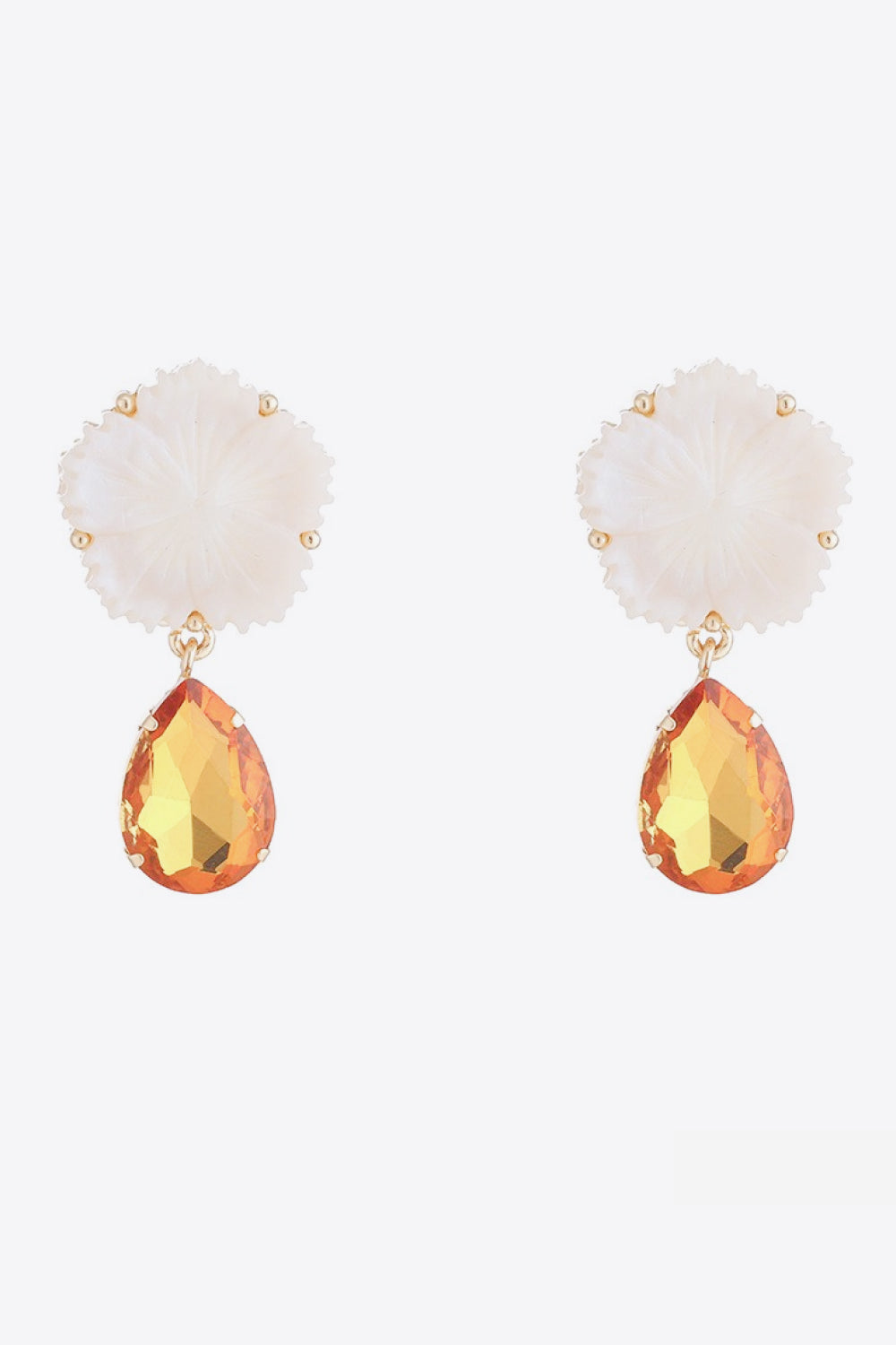 Contrast Teardrop Drop Earrings Trendsi