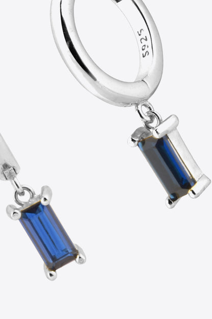 Zircon Huggie Drop Earrings Trendsi