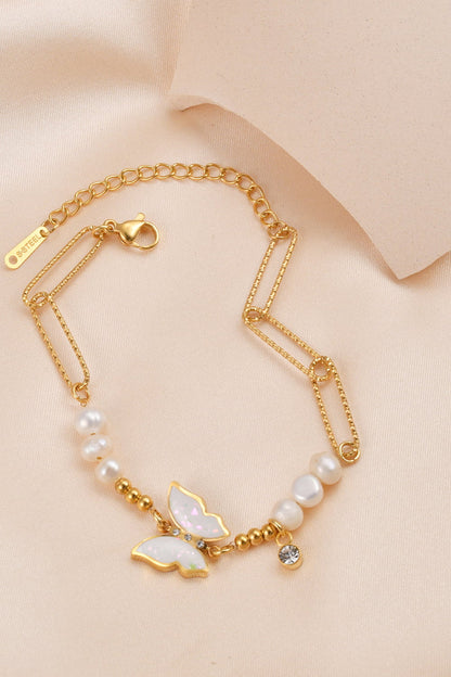 Butterfly Stainless Steel Bracelet Trendsi
