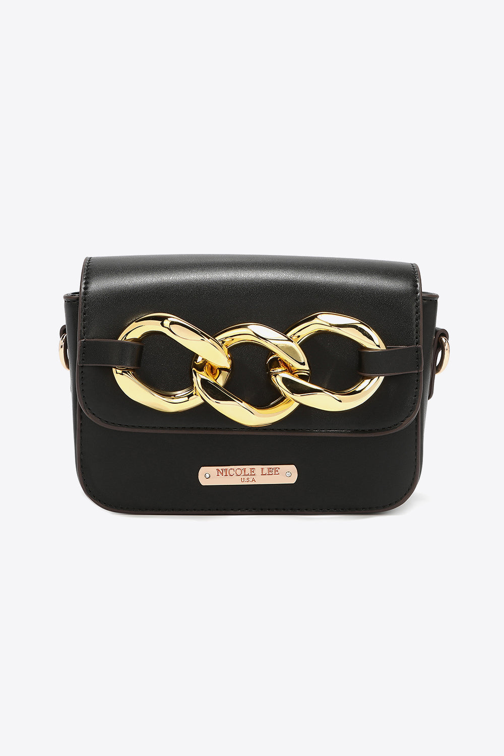 Nicole Lee USA Lexi Chain Detail Crossbody Bag Trendsi
