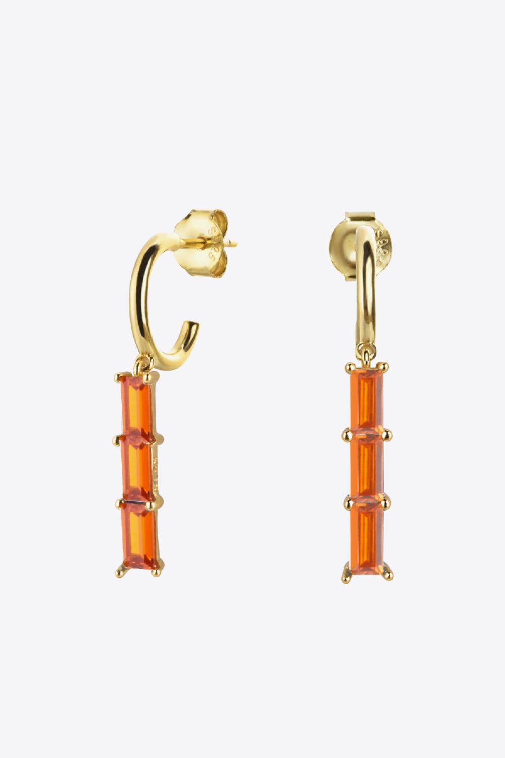 Inlaid Zircon 925 Sterling Silver Earrings Trendsi