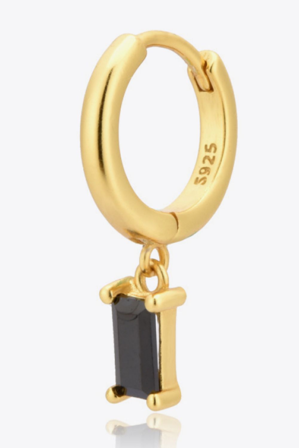 Zircon Huggie Drop Earrings Trendsi